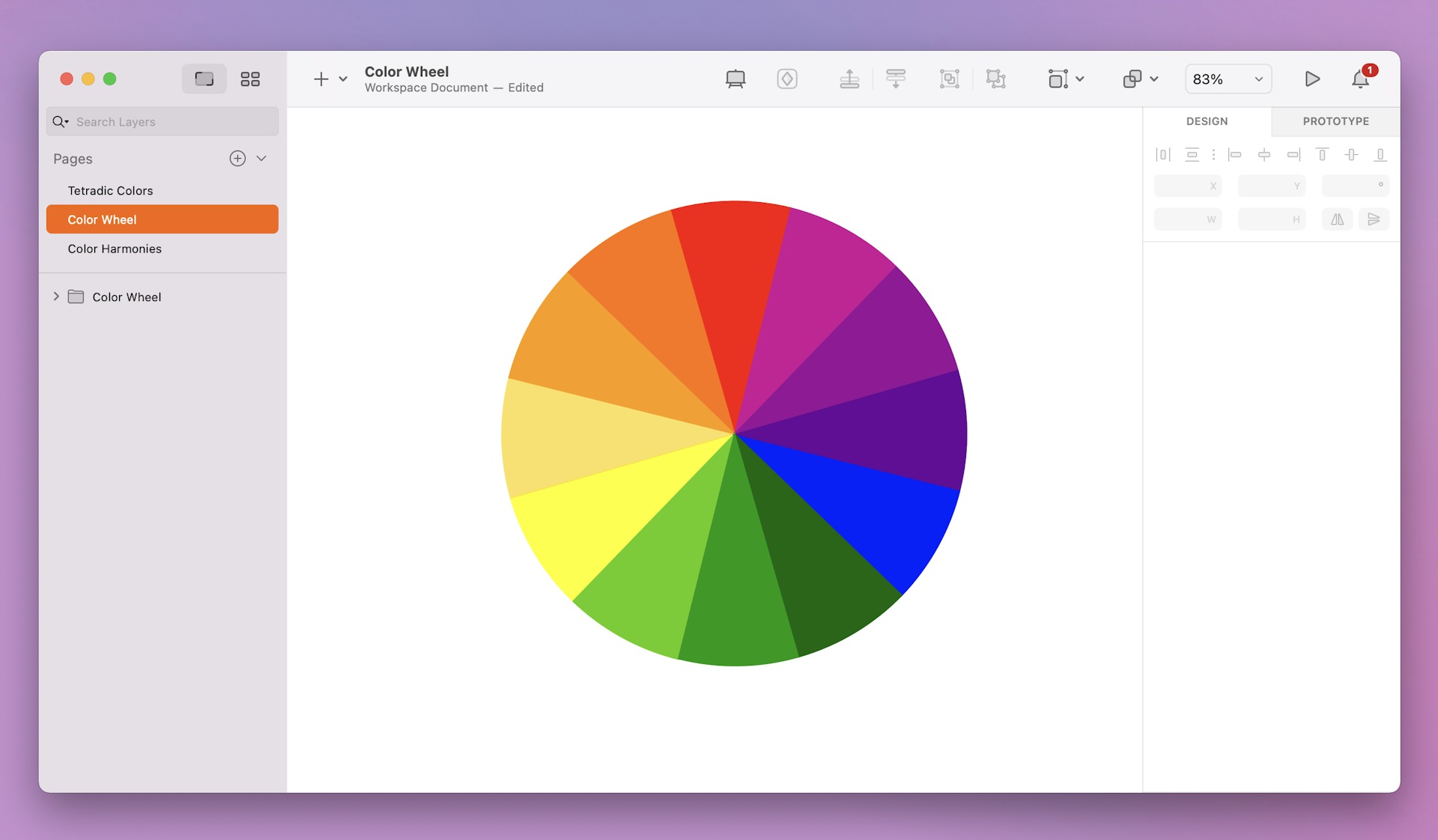 An image showing all 12 colors of the color wheel.