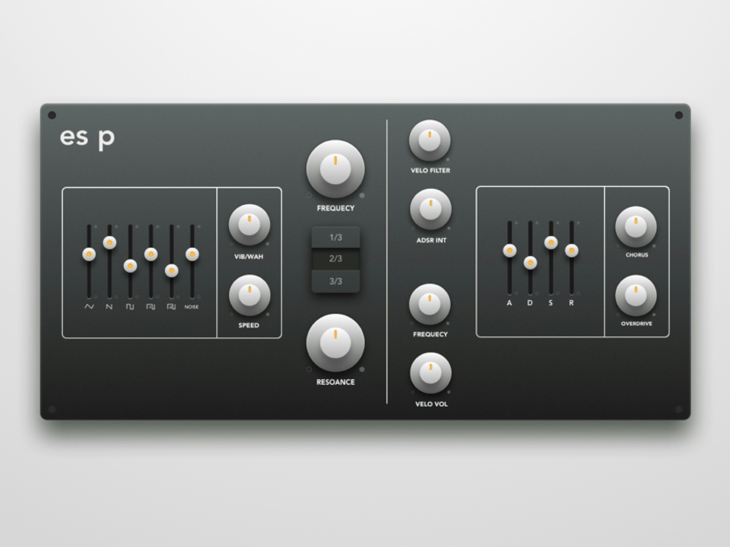 A synth plugin redesign by Isaac Sanchez