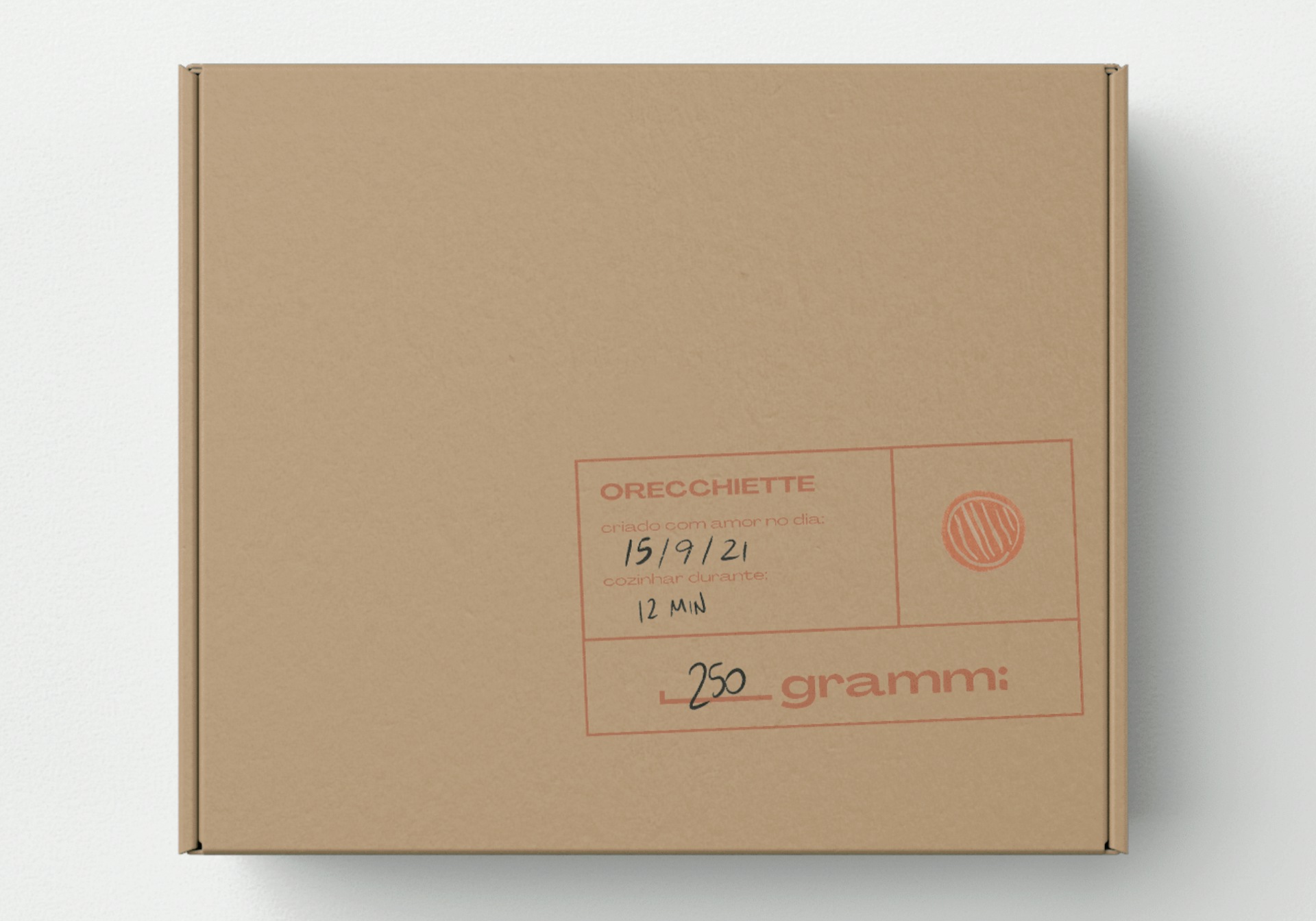 An image designed by Giulia Virtus Azzoni showing her idea for restaurant, Grammi, and its branded packaging.