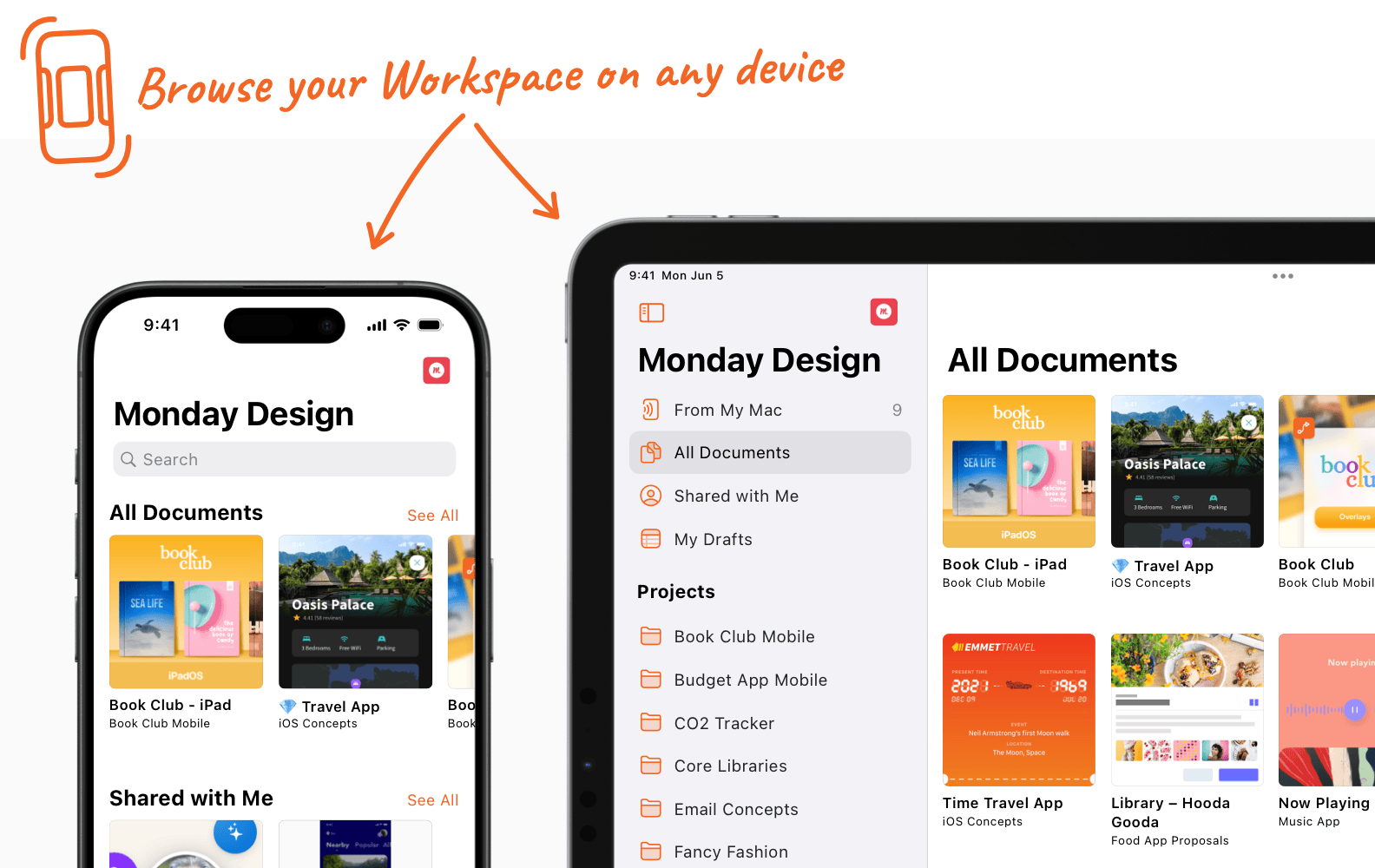 An image showing the Sketch — View & Mirror app on iPhone and iPad.